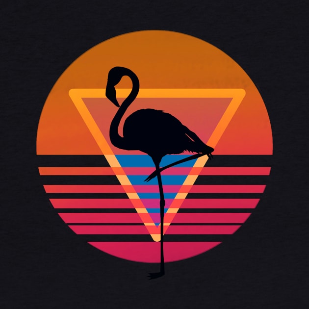 80s Fashion Flamingo by AlondraHanley